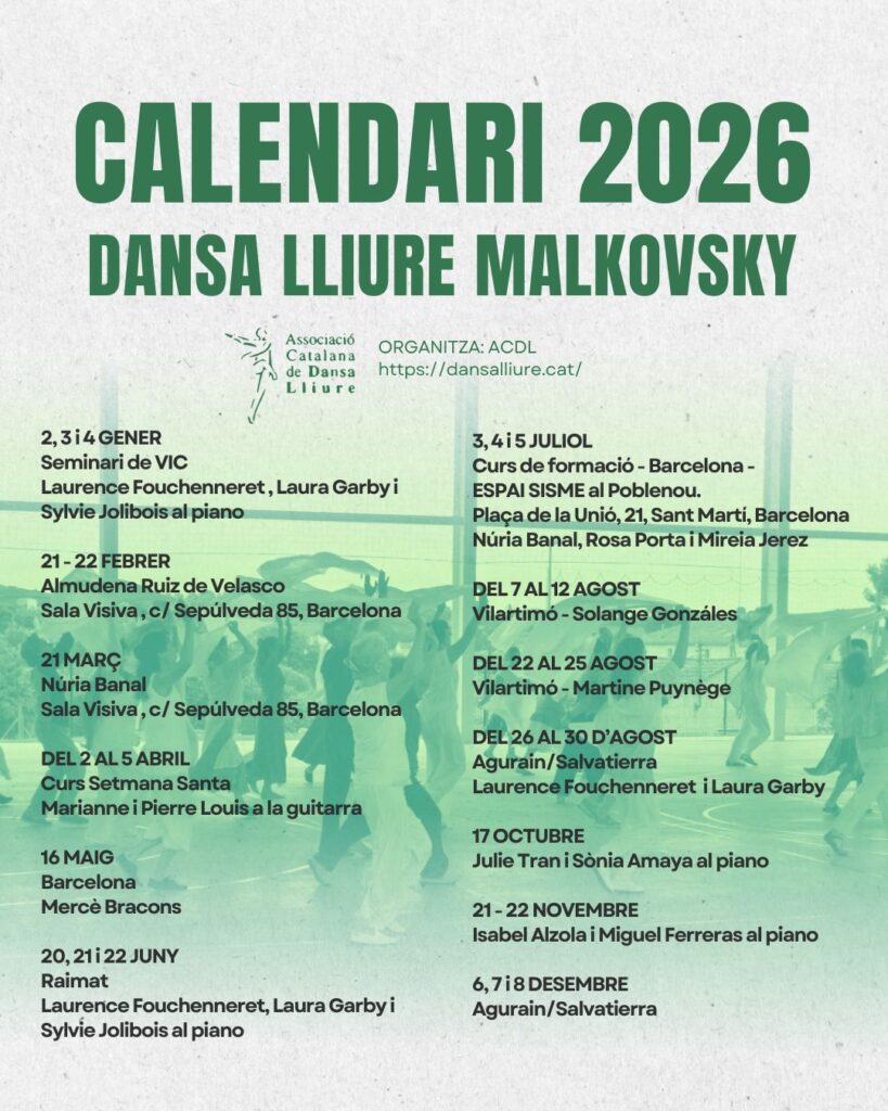 Calendari 2026 de l’ACDL