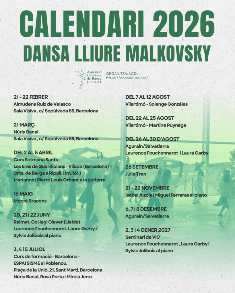 Calendari 2026 de l’ACDL