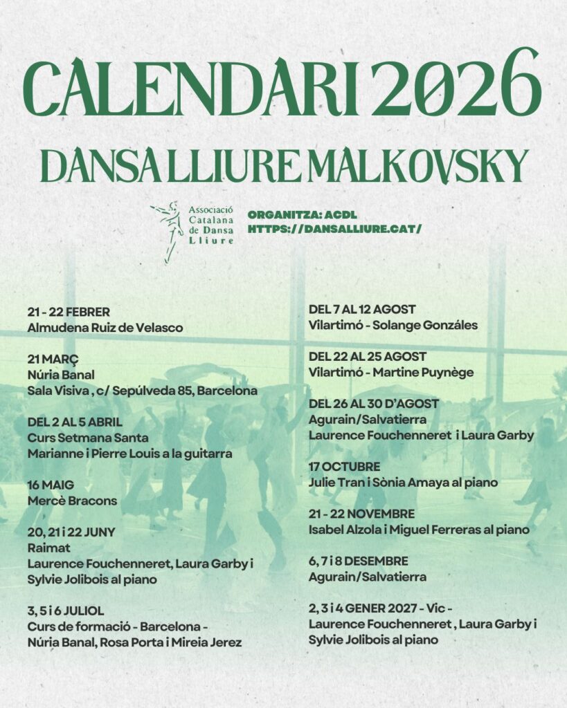 Calendari 2026 de l’ACDL
