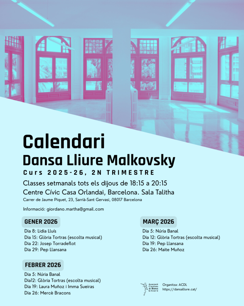 Calendari Casa Orladai, 2n trimestre curs 2025-26